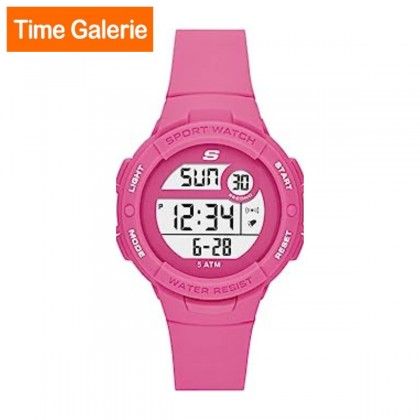 Skechers Crenshaw SR2131 Pink Strap Women's Sport Digital Chronograph Watch 